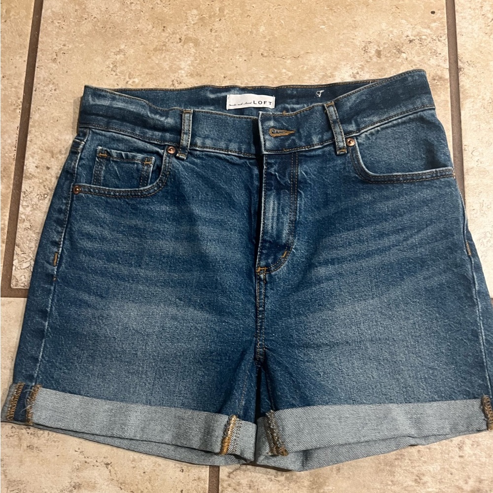 Loft denim shorts. Size 00. Never worn.